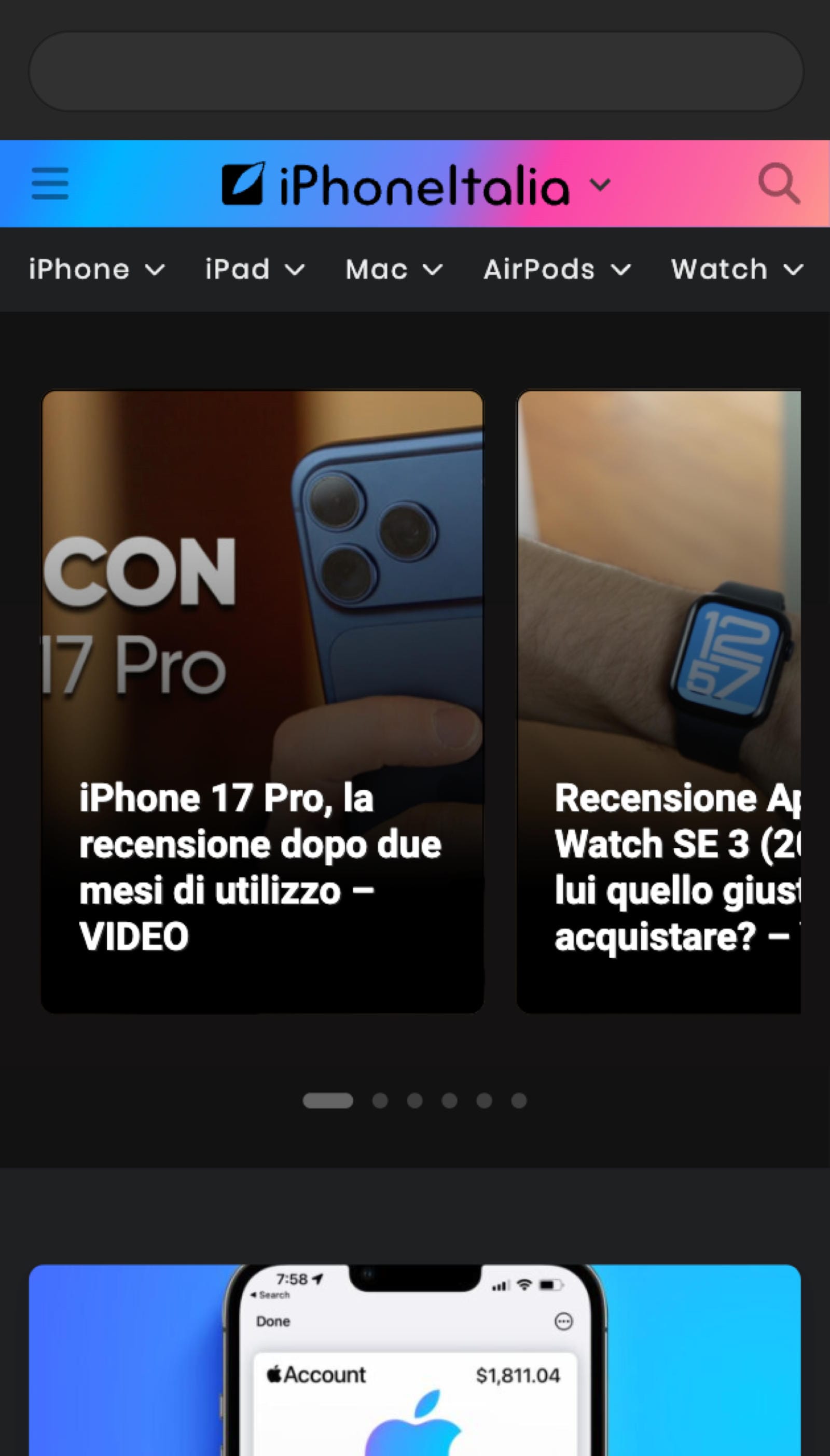 iPhoneItalia website
